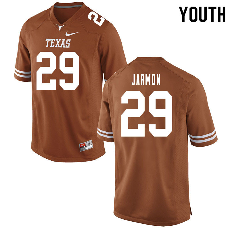 Youth #29 Kai Jarmon Texas Longhorns College Football Jerseys Sale-Orange